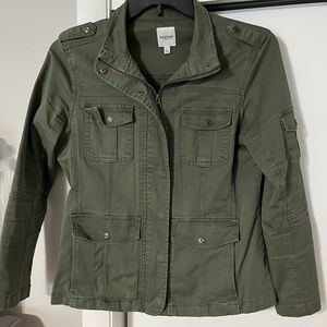 Womens Olive utility jacket